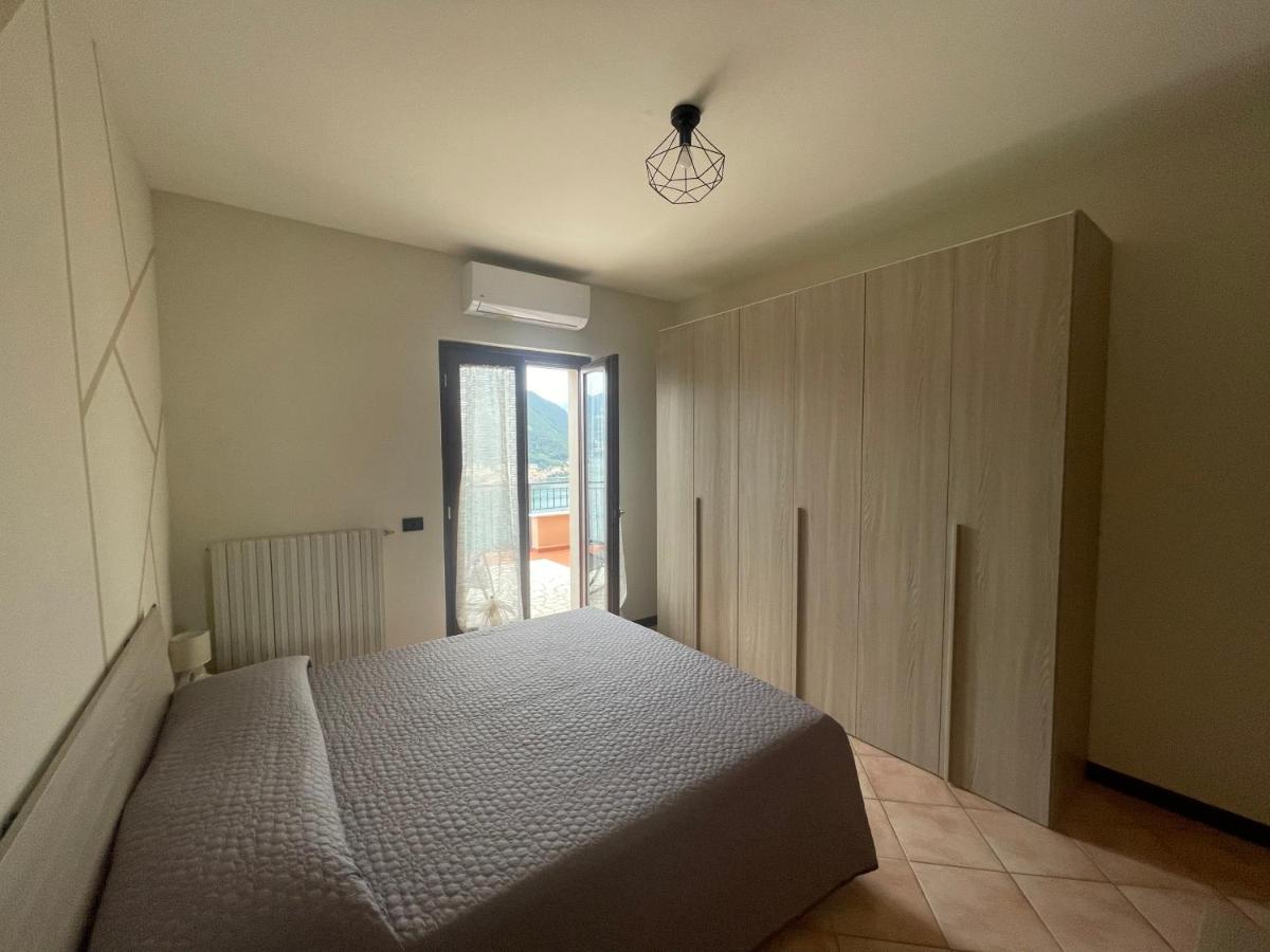 Appartamento Vista Lago D'Iseo Sulzano Bagian luar foto