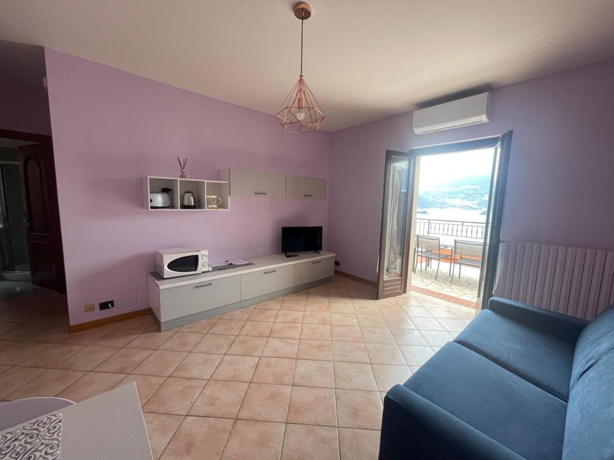 Appartamento Vista Lago D'Iseo Sulzano Bagian luar foto
